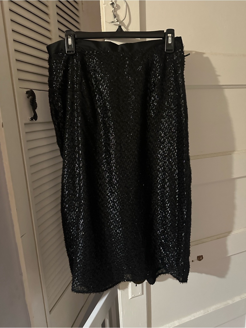 1. State Black Sequin Pencil Skirt